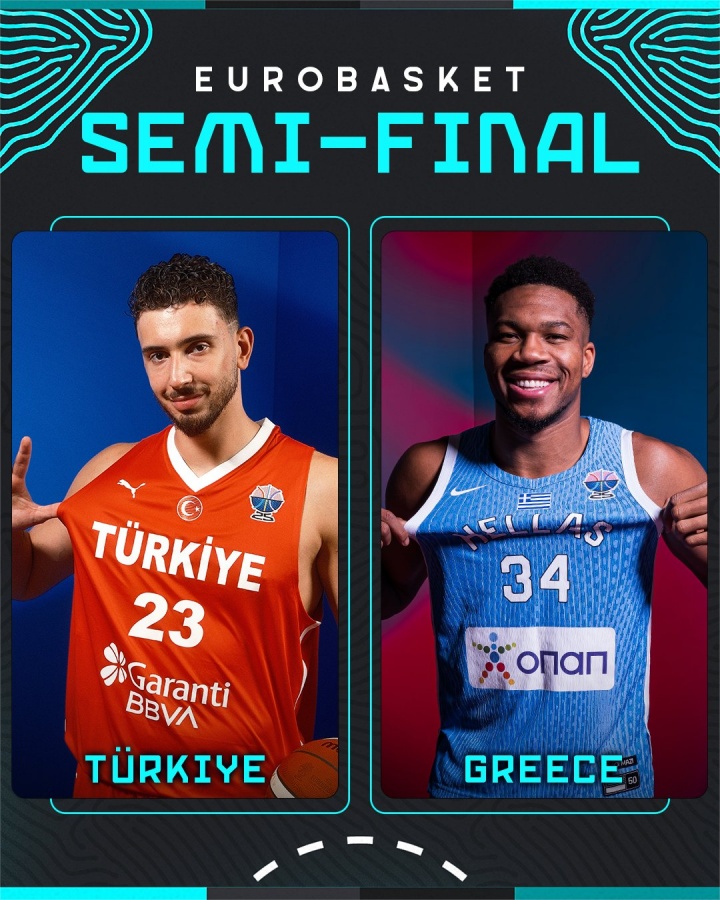 九游体育-欧锦赛第十四日战报:申荣膺三双土耳其晋级半决赛 字母哥29分希腊大胜立陶宛